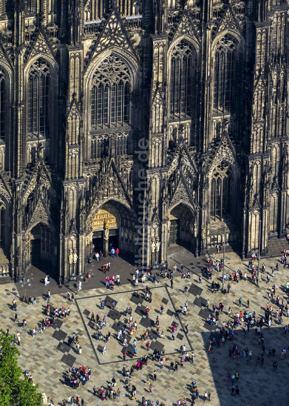 Köln von oben - Kölner Dom in Köln im Bundesland Nordrhein-Westfalen