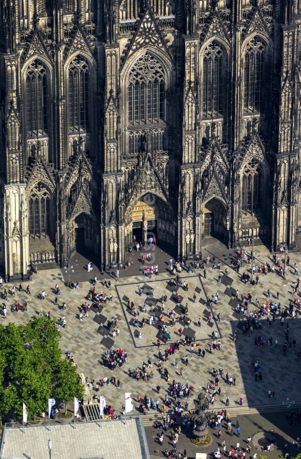 Köln aus der Vogelperspektive: Kölner Dom in Köln im Bundesland Nordrhein-Westfalen