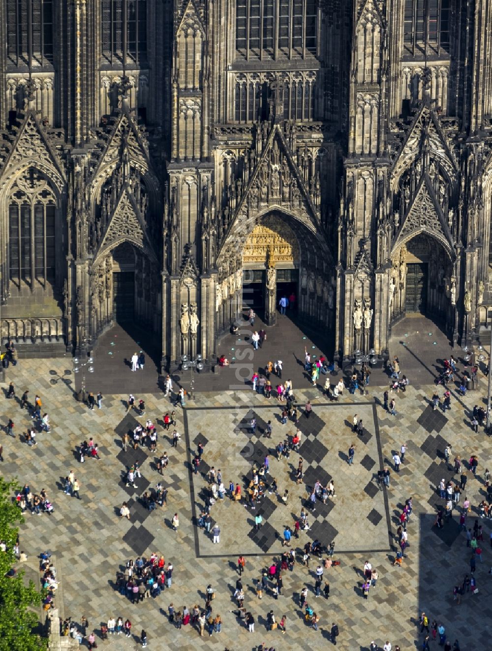 Luftbild Köln - Kölner Dom in Köln im Bundesland Nordrhein-Westfalen