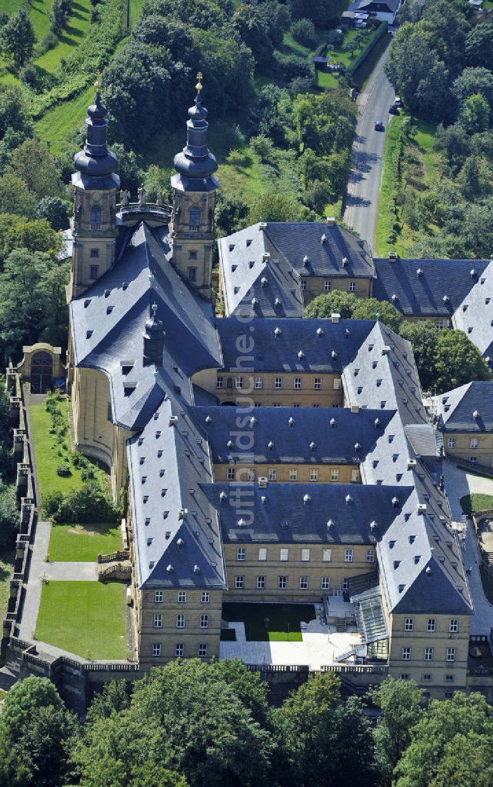 Bad Staffelstein von oben - Kloster Banz