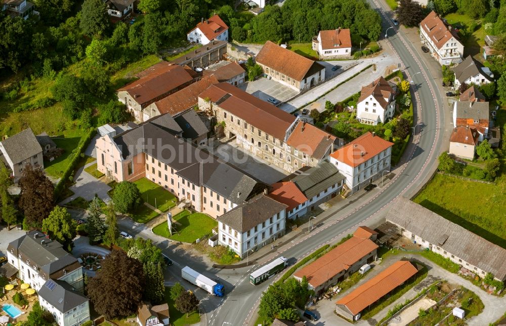 Bredelar von oben - Kloster Bredelar im Bundesland Nordrhein-Westfalen