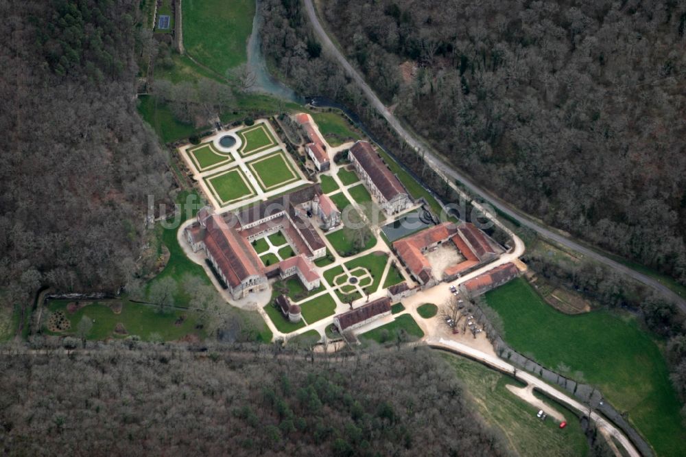 Luftbild Marmagne - Kloster Fontenay in Marmagne in Frankreich