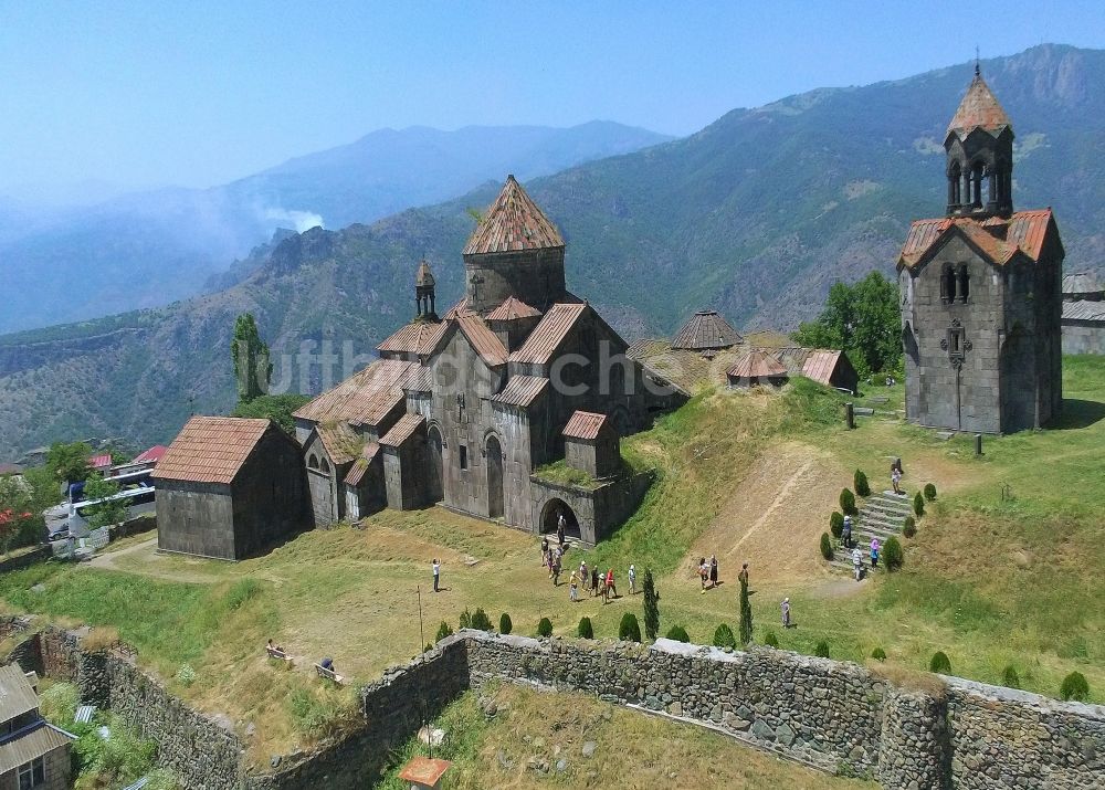 Haghpat aus der Vogelperspektive: Kloster Haghbat bei Alaverdi , Lori Province, Armenien