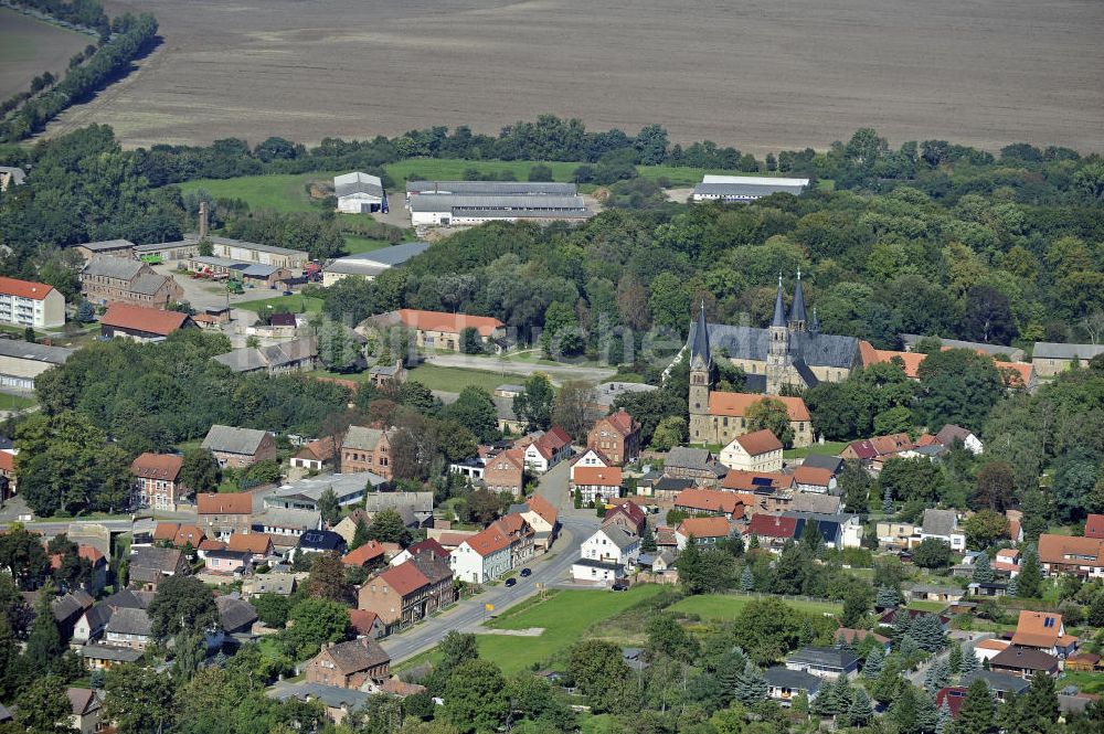 Hamersleben aus der Vogelperspektive: Kloster Hamersleben