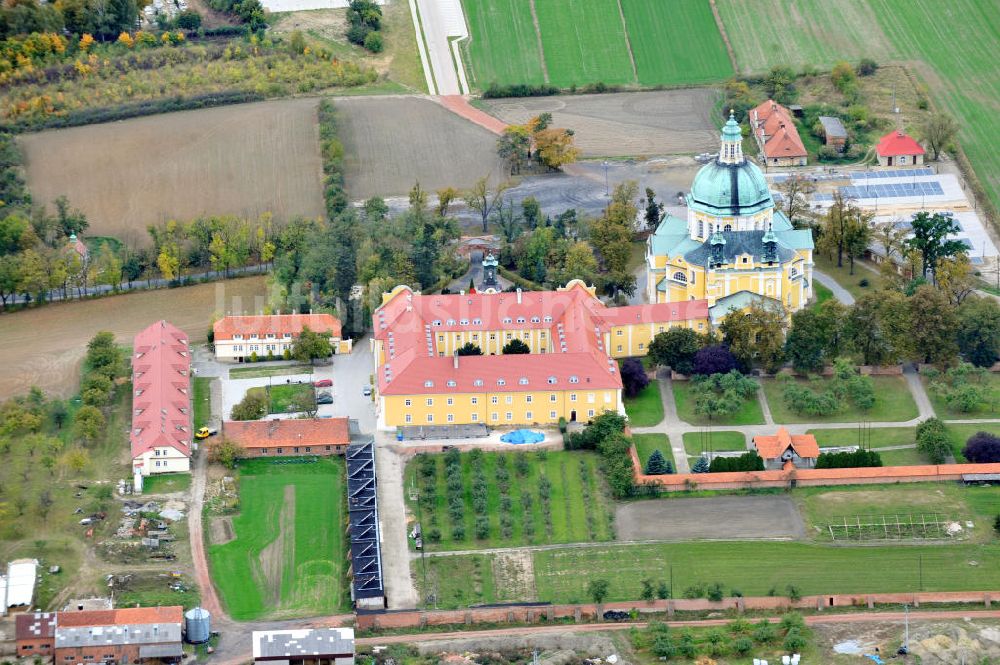 Luftbild Gostyn - Kloster Heiligberger Sanktuarium in Gostyn, Polen