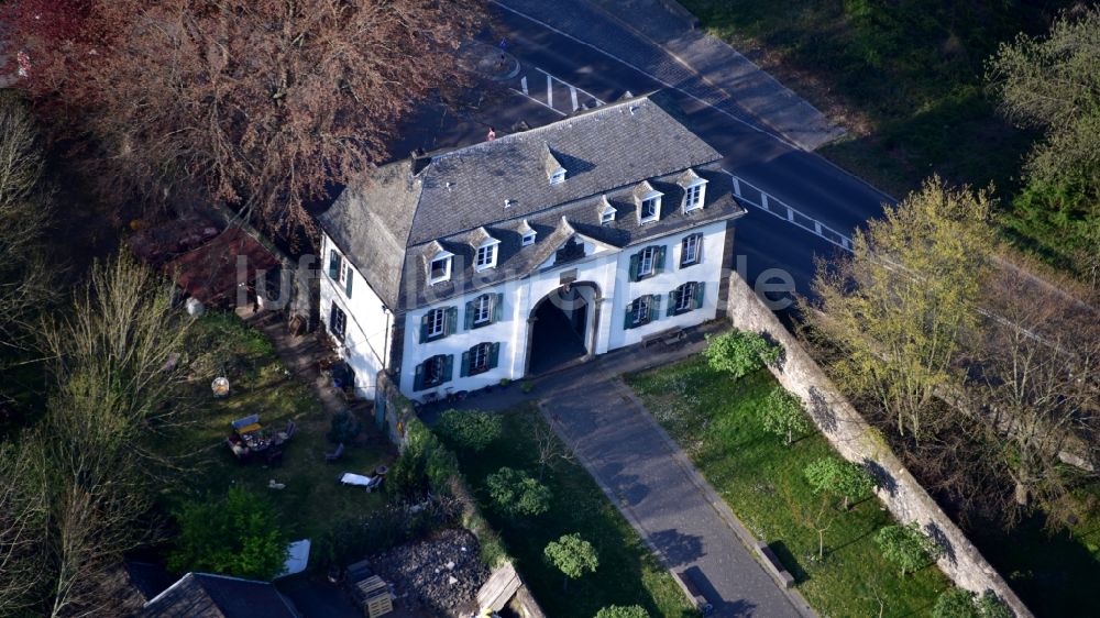 Königswinter von oben - Kloster Heisterbach mit Klosterruine in Königswinter im Bundesland Nordrhein-Westfalen, Deutschland