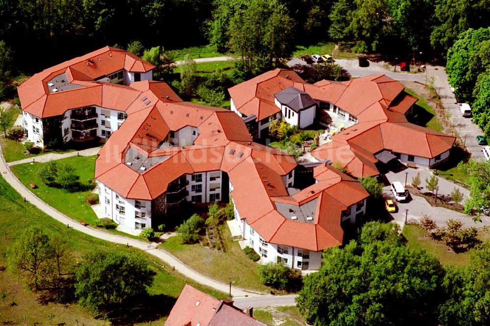 Luftbild Lehnin/Brandenburg - Kloster Lehnin mit dem Erweiterungsbauten und Gästehaus