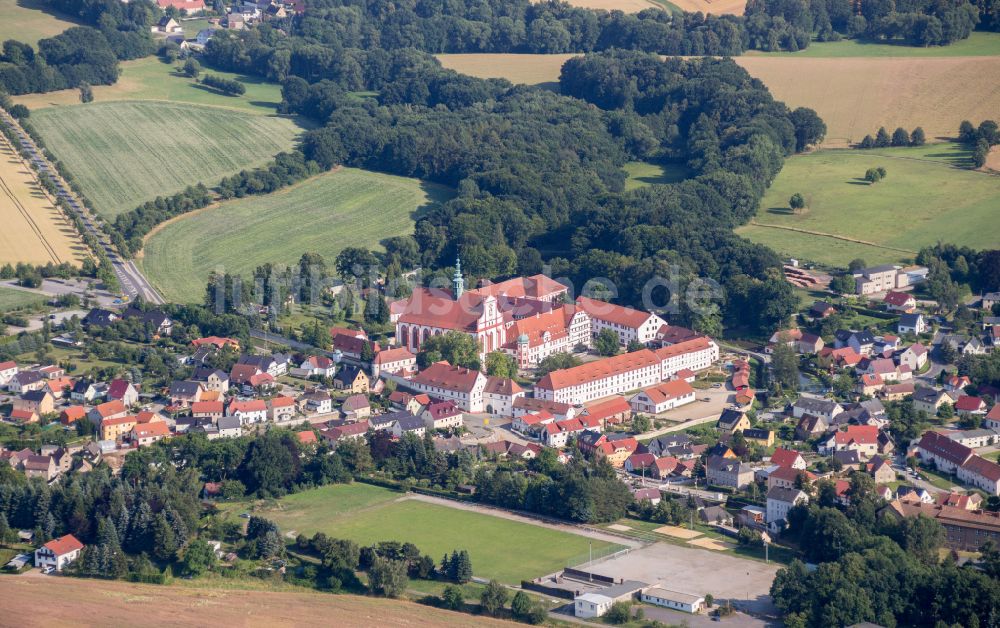 Luftaufnahme Panschwitz-Kuckau - Kloster St. Marienstern in Panschwitz-Kuckau im Bundesland Sachsen, Deutschland