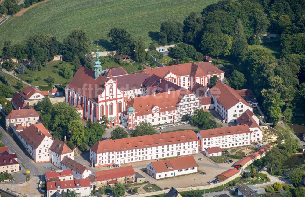 Panschwitz-Kuckau von oben - Kloster St. Marienstern in Panschwitz-Kuckau im Bundesland Sachsen, Deutschland