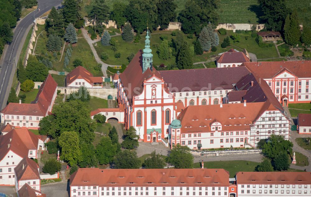 Panschwitz-Kuckau aus der Vogelperspektive: Kloster St. Marienstern in Panschwitz-Kuckau im Bundesland Sachsen, Deutschland