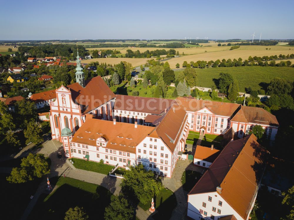 Panschwitz-Kuckau von oben - Kloster St. Marienstern in Panschwitz-Kuckau im Bundesland Sachsen, Deutschland