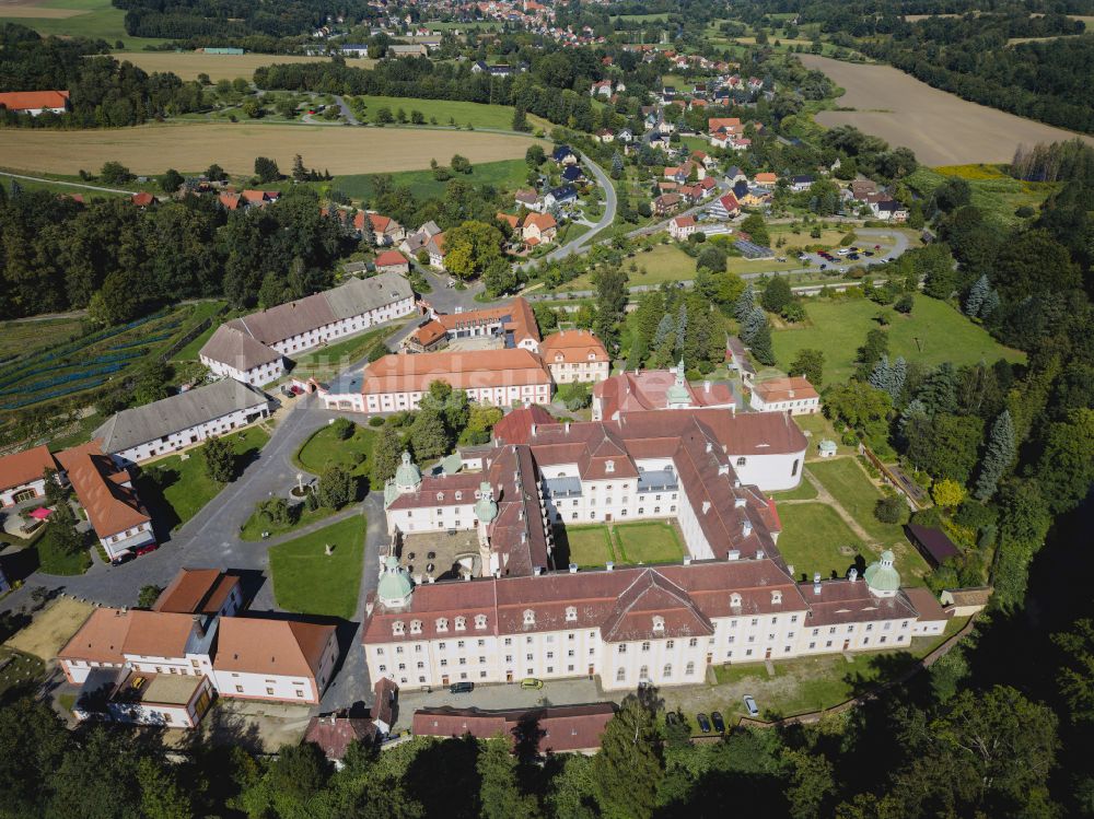 Panschwitz-Kuckau von oben - Kloster St. Marienstern in Panschwitz-Kuckau im Bundesland Sachsen, Deutschland