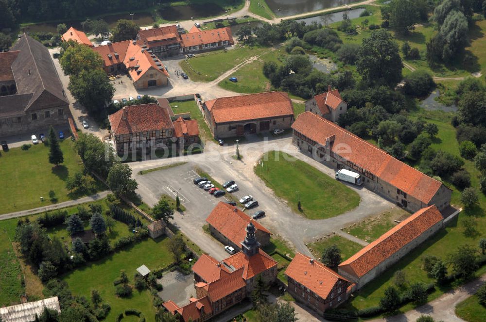 Luftbild Michaelstein (Blankenburg) - Kloster Michaelstein nahe der Stadt Blankenburg