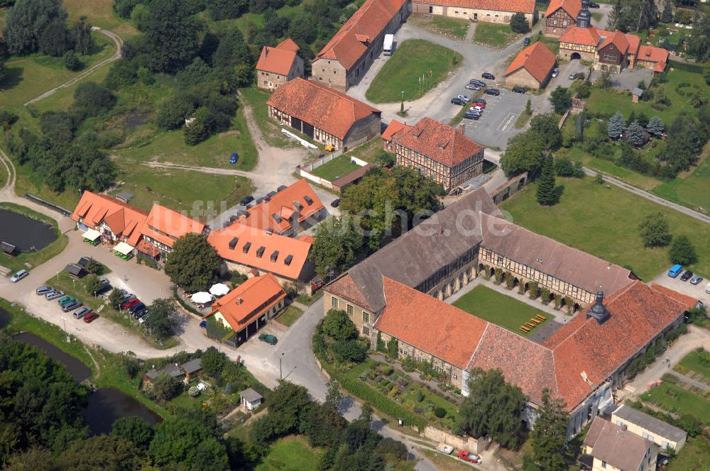 Luftbild Michaelstein (Blankenburg) - Kloster Michaelstein nahe der Stadt Blankenburg