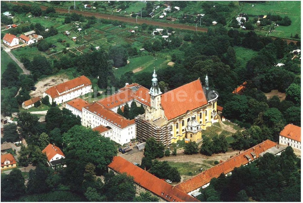 Neuzelle bei Eisenhüttenstadt aus der Vogelperspektive: Kloster Neuzelle bei Eisenhüttenstadt/Brandenburg.