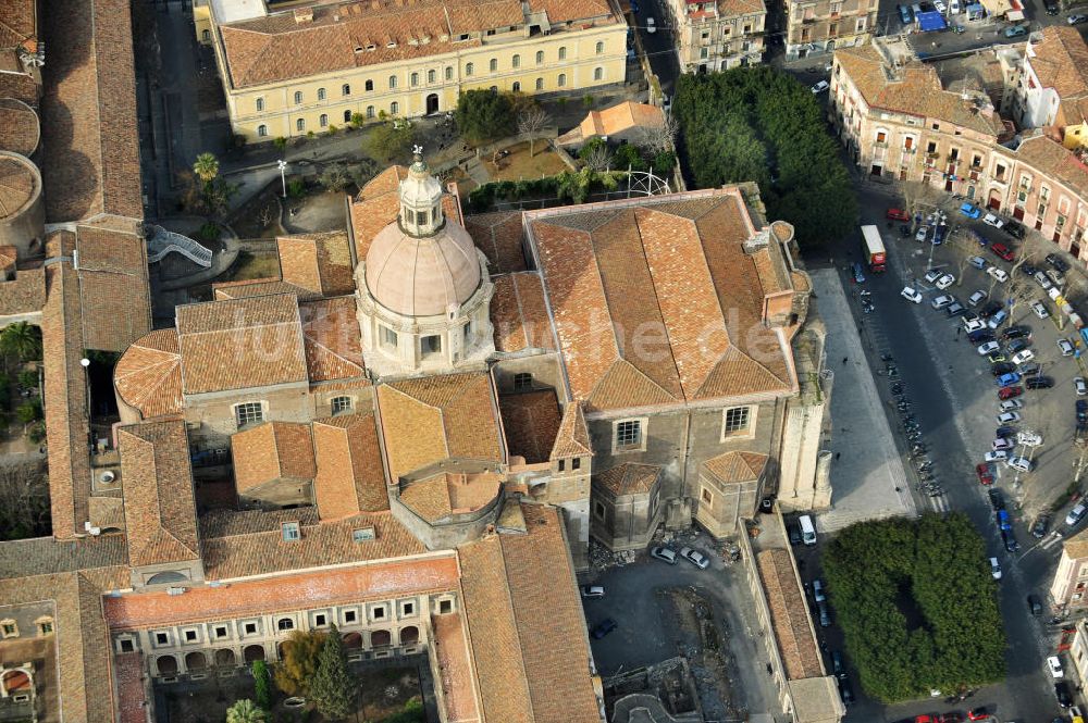 Luftbild Catania Sizilien - Kloster San Nicola in Catania auf Sizilien in Italien