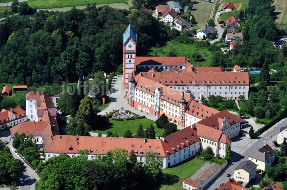 Luftaufnahme Scheyern - Kloster Scheyern in Scheyern, Bayern