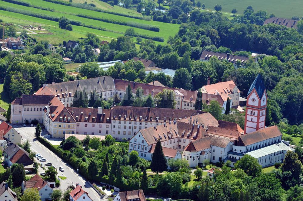 Scheyern von oben - Kloster Scheyern in Scheyern, Bayern