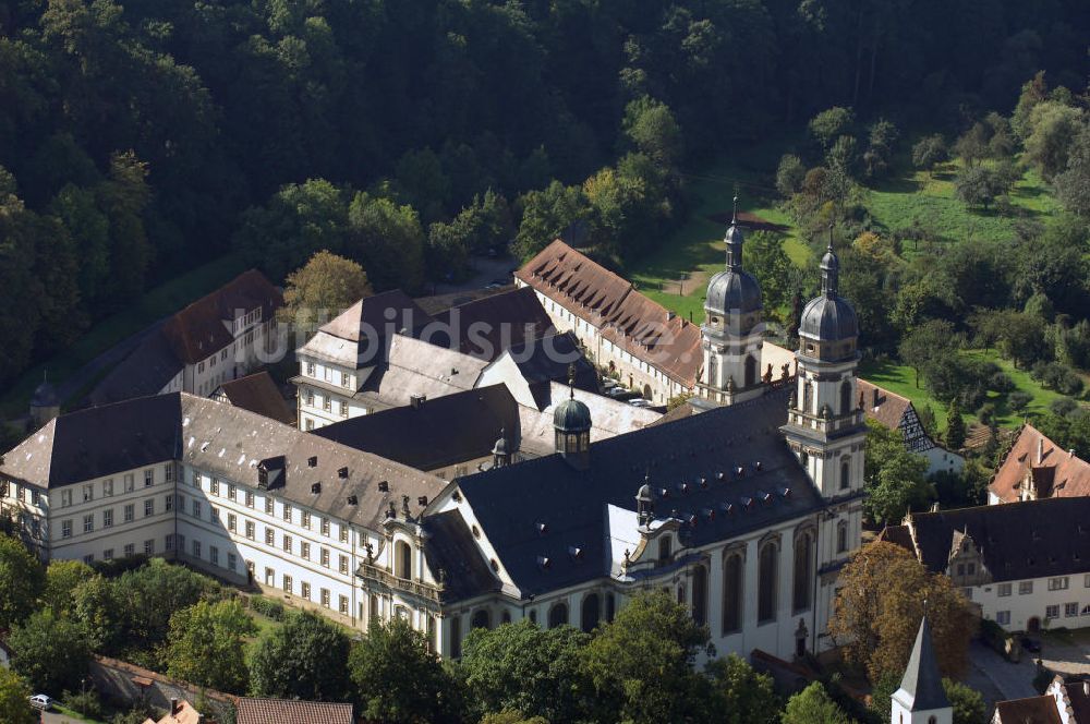 Berlichingen aus der Vogelperspektive: Kloster Schöntal in Berlichingen