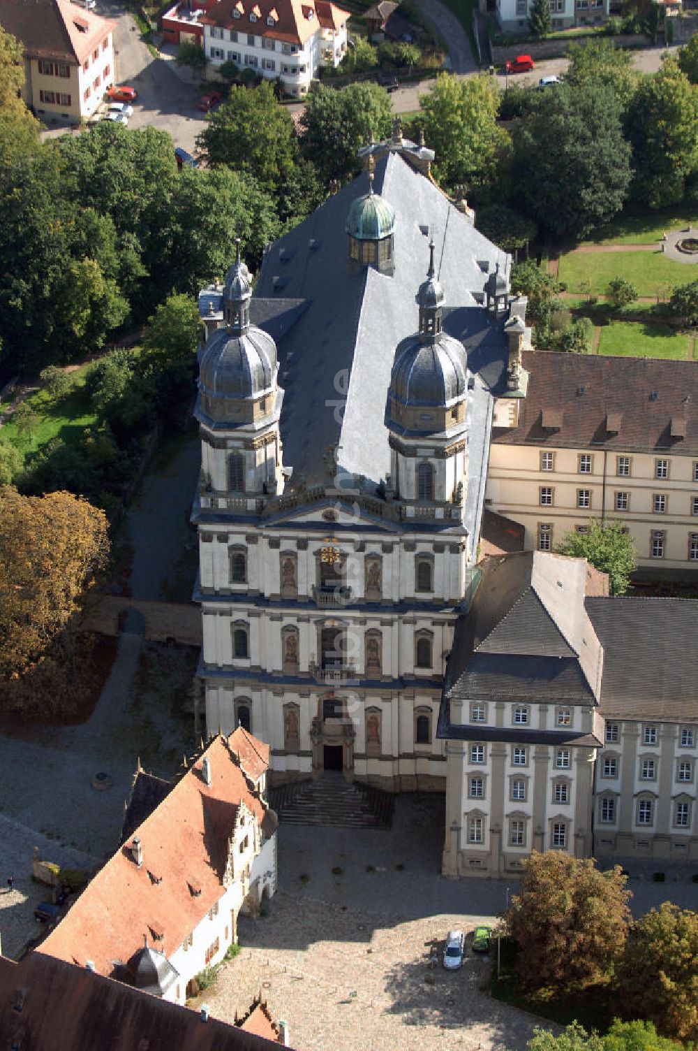 Luftbild Berlichingen - Kloster Schöntal in Berlichingen