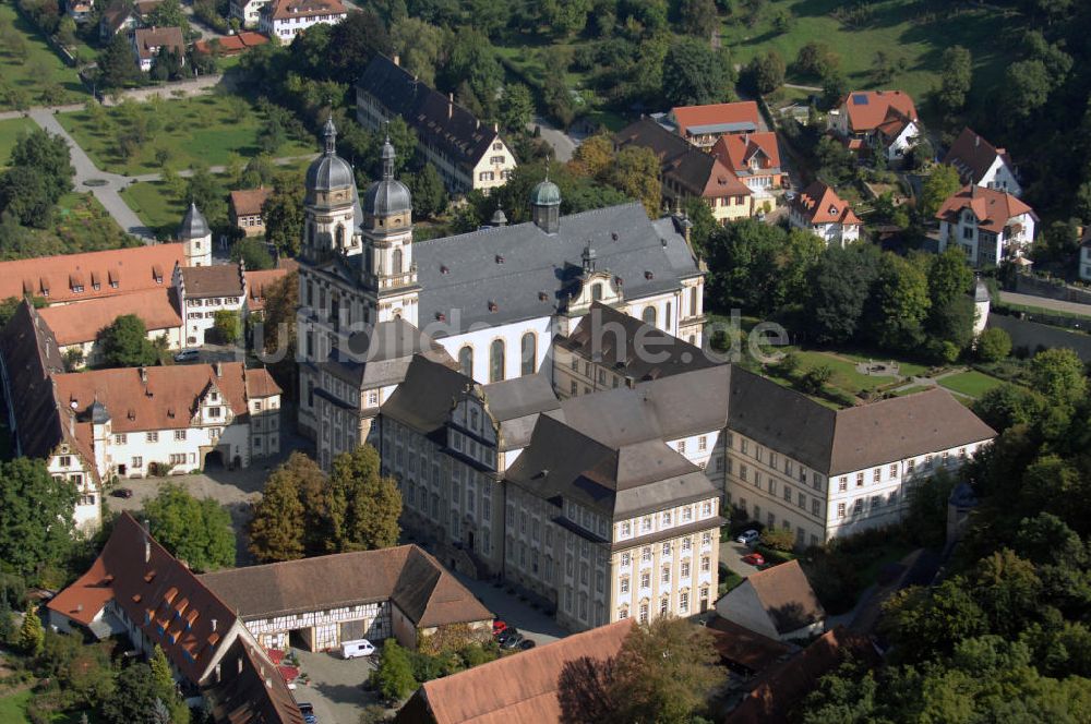 Luftaufnahme Berlichingen - Kloster Schöntal in Berlichingen