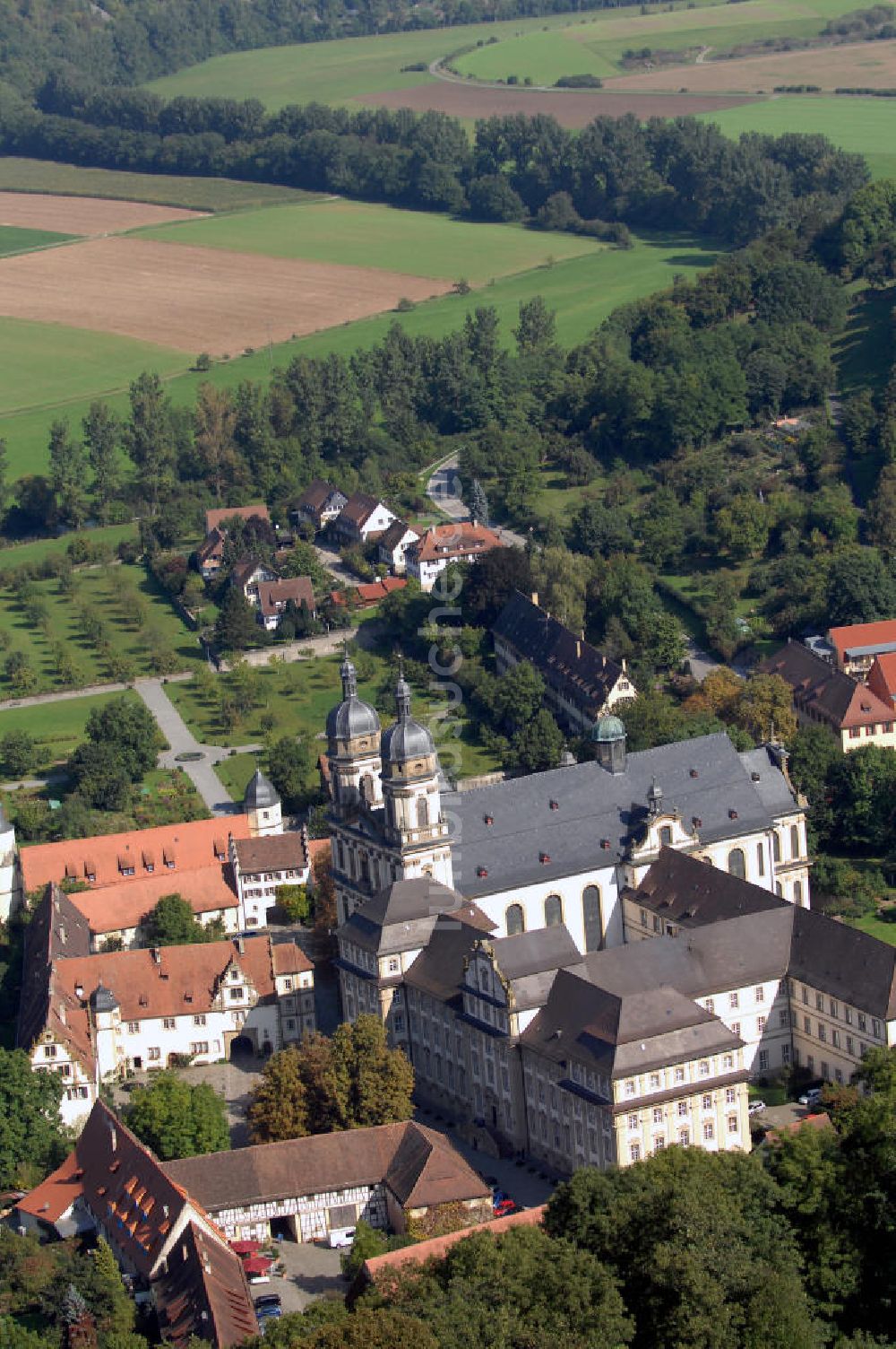 Luftbild Berlichingen - Kloster Schöntal in Berlichingen