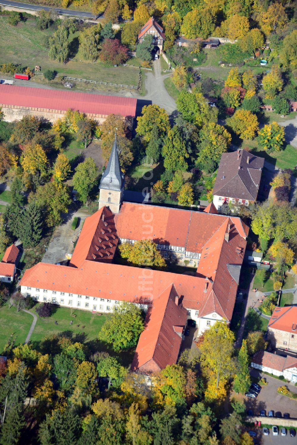 Wöltingerode aus der Vogelperspektive: Kloster Wöltingerode im Bundesland Niedersachsen