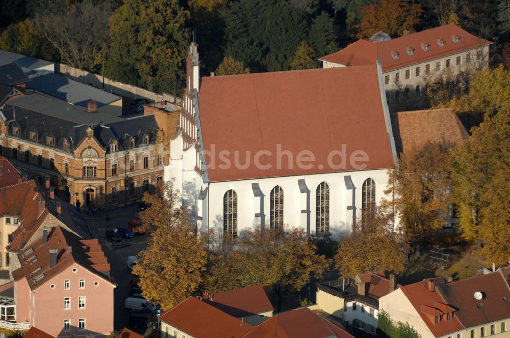 Kamenz aus der Vogelperspektive: Klosterkiche St. Annen in der Lessingstadt Kamenz