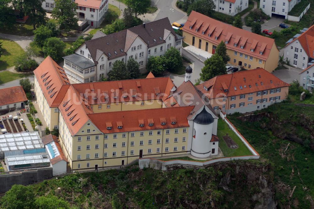 Luftbild Gammertingen / OT Mariaberg - Klosterkirche Mariaberg in Gammertingen