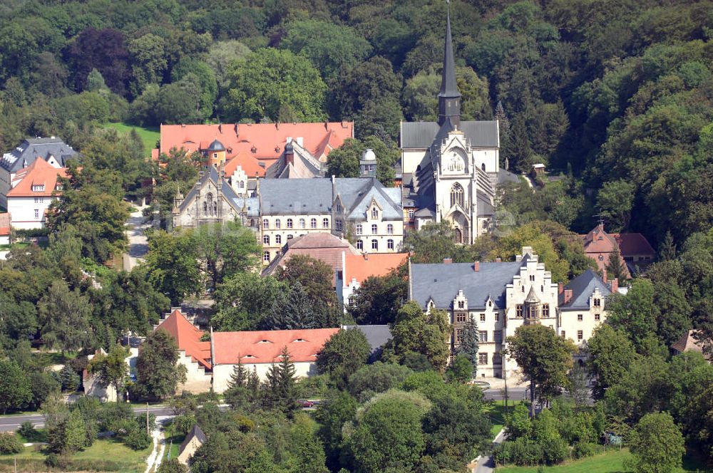 Luftaufnahme Schulpforte - Klosterkirche und Zisterzienserkloster in Schulpforte