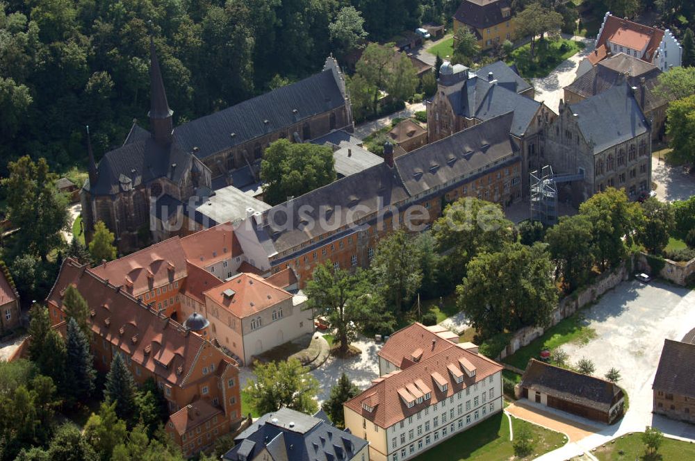 Luftbild Schulpforte - Klosterkirche und Zisterzienserkloster in Schulpforte