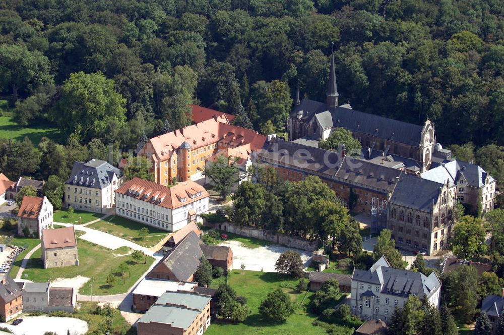 Luftaufnahme Schulpforte - Klosterkirche und Zisterzienserkloster in Schulpforte