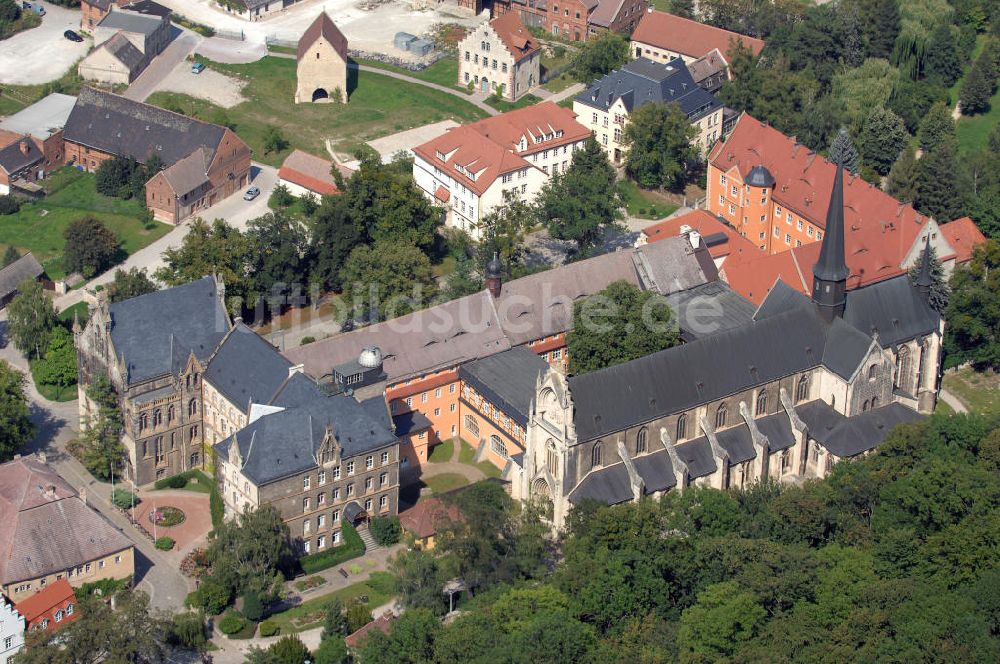 Luftbild Schulpforte - Klosterkirche und Zisterzienserkloster in Schulpforte