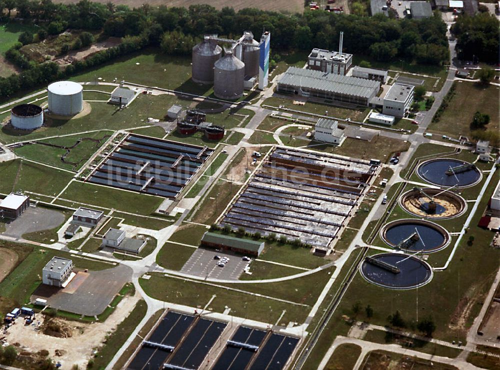 Dahlwitz - Hoppegharten / Mönchsheim / BRB aus der Vogelperspektive: Klärwerk in Mönchsheim / Dahlwitz - Hoppegarten der Berliner Wasserbetriebe 24.09.1999