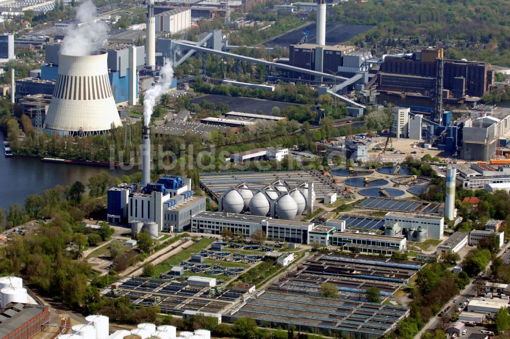 Luftaufnahme Berlin - Klärwerk Ruhleben in Berlin-Spandau