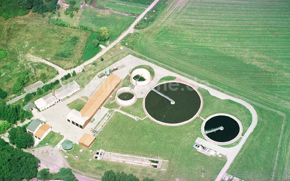 Seelow / Brandenburg von oben - Klärwerk in Seelow / Brandenburg