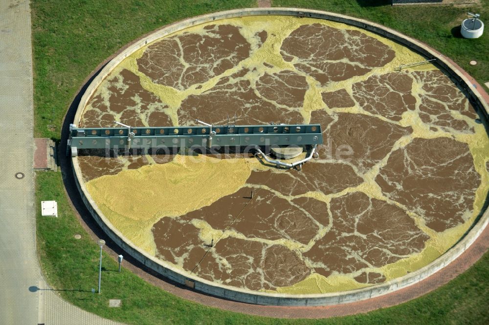 Luftbild Jessen (Elster) - Klärwerks- Becken der Kläranlage in Jessen (Elster) im Bundesland Sachsen-Anhalt