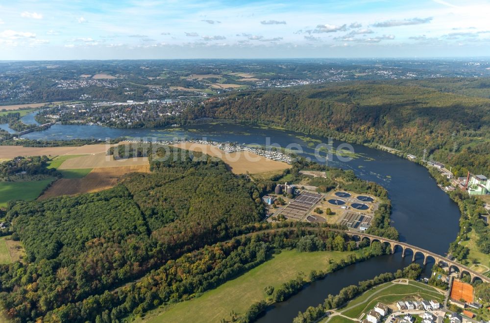 Luftbild Hagen - Klärwerks- Becken und Reinigungsstufen der Kläranlage Hagen in Hagen im Bundesland Nordrhein-Westfalen, Deutschland