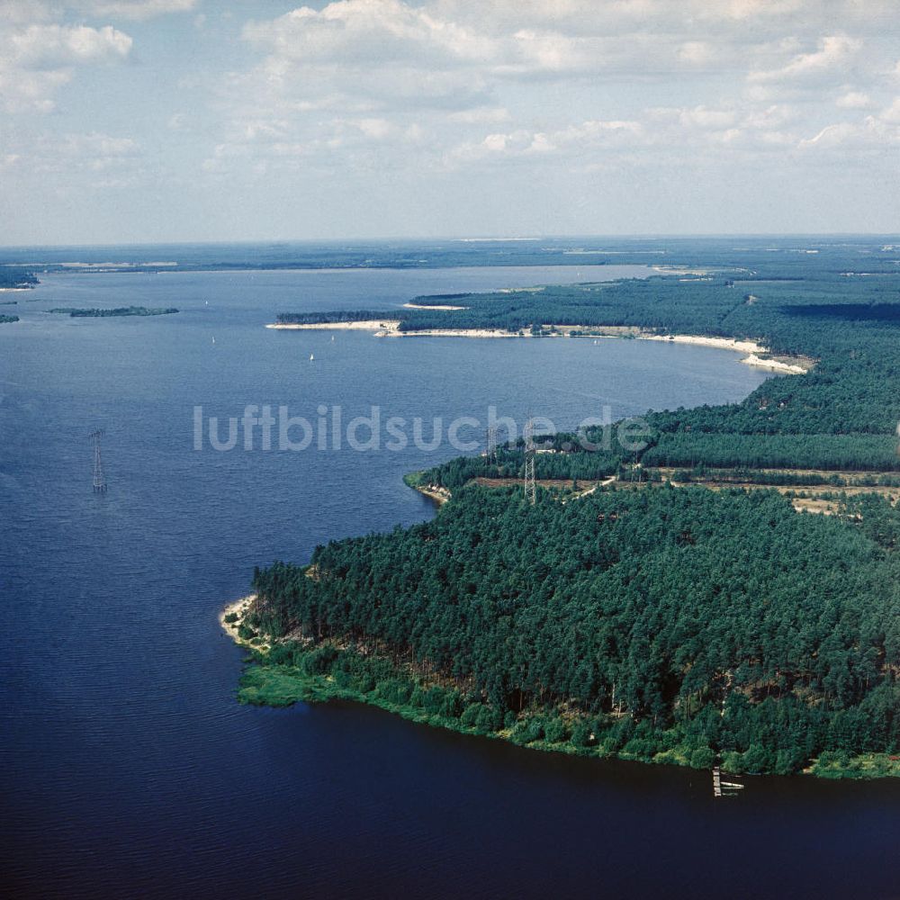 Knappenrode aus der Vogelperspektive: Knappensee bei Knappenrode