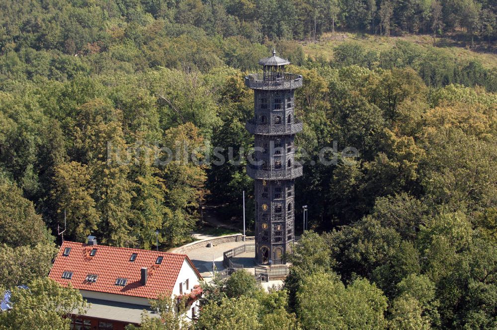 Luftaufnahme Löbau - König-Friedrich-August-Turm