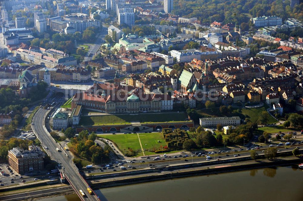 Luftbild Warschau / Warszawa / Warsaw - Königsschloss Warschau