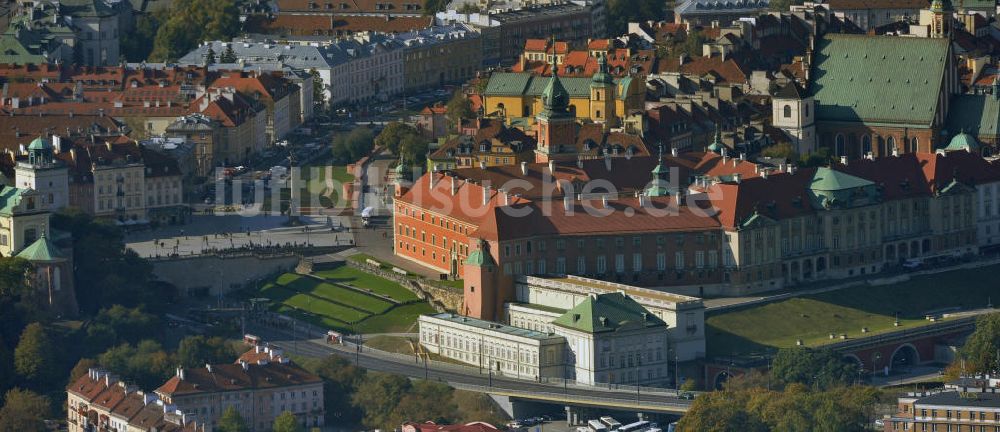 Warschau / Warszawa / Warsaw von oben - Königsschloss Warschau