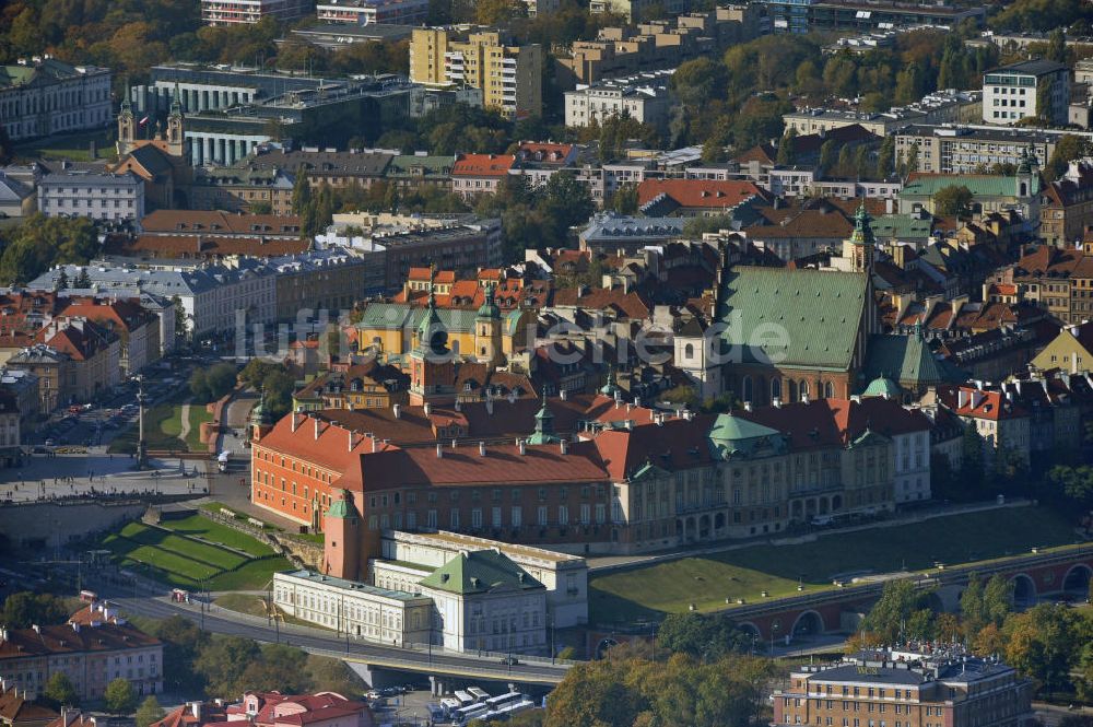 Warschau / Warszawa / Warsaw aus der Vogelperspektive: Königsschloss Warschau