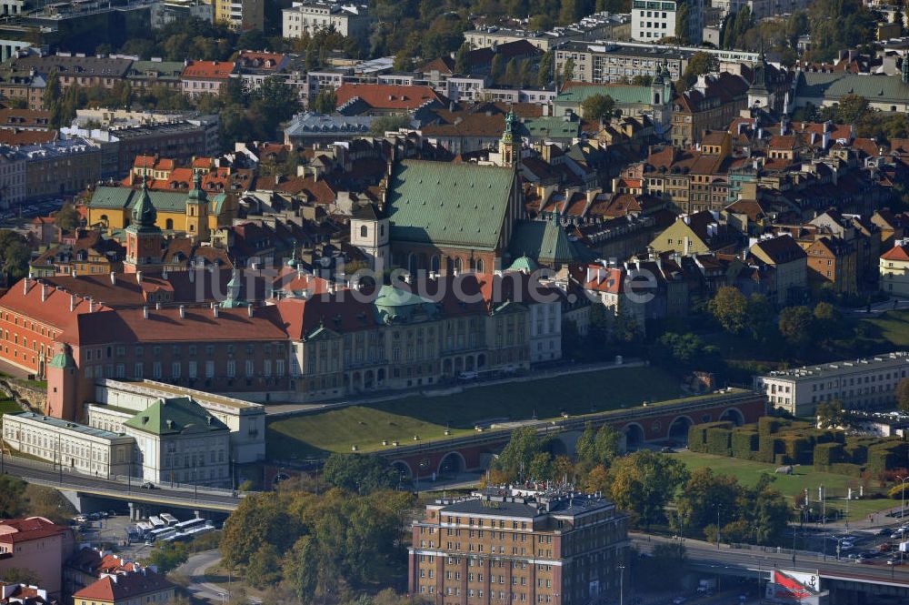 Luftbild Warschau / Warszawa / Warsaw - Königsschloss Warschau