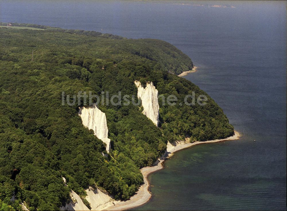 Königsstuhl auf Rügen aus der Vogelperspektive: Königsstuhl auf Rügen