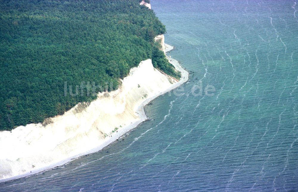 Luftbild Königsstuhl / Rügen - Mecklenburg-Vorpommern - Königsstuhl auf Rügen - Kreidefelsen