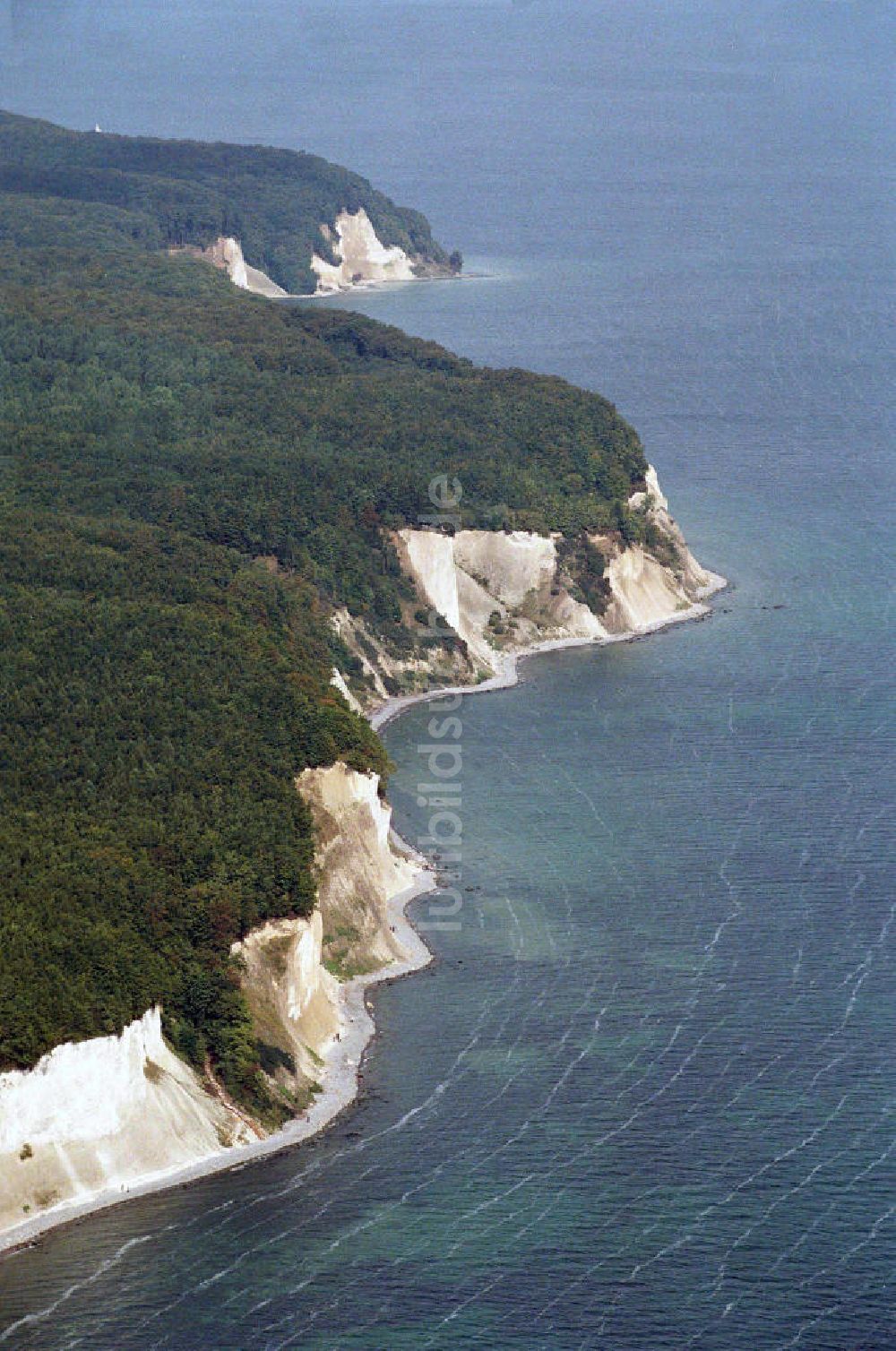 Luftaufnahme Königsstuhl / Rügen - Mecklenburg-Vorpommern - Königsstuhl auf Rügen - Kreidefelsen