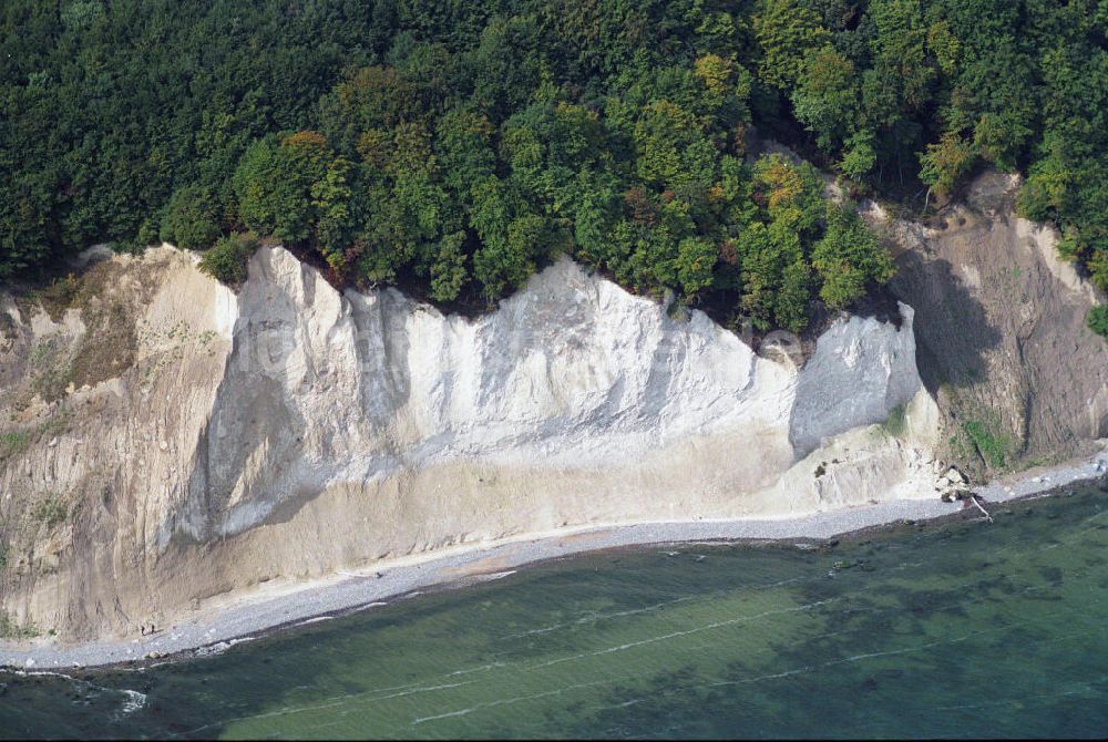 Luftbild Königsstuhl / Rügen - Mecklenburg-Vorpommern - Königsstuhl auf Rügen - Kreidefelsen