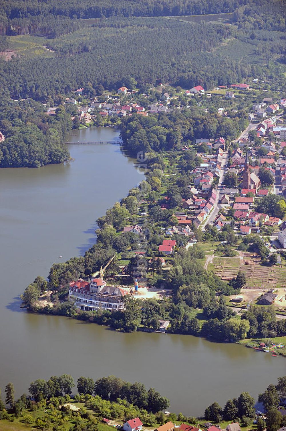 KÖNIGSWALDE / LUBNIEWICE von oben - Königswalde in der Woiwodschaft Lebus