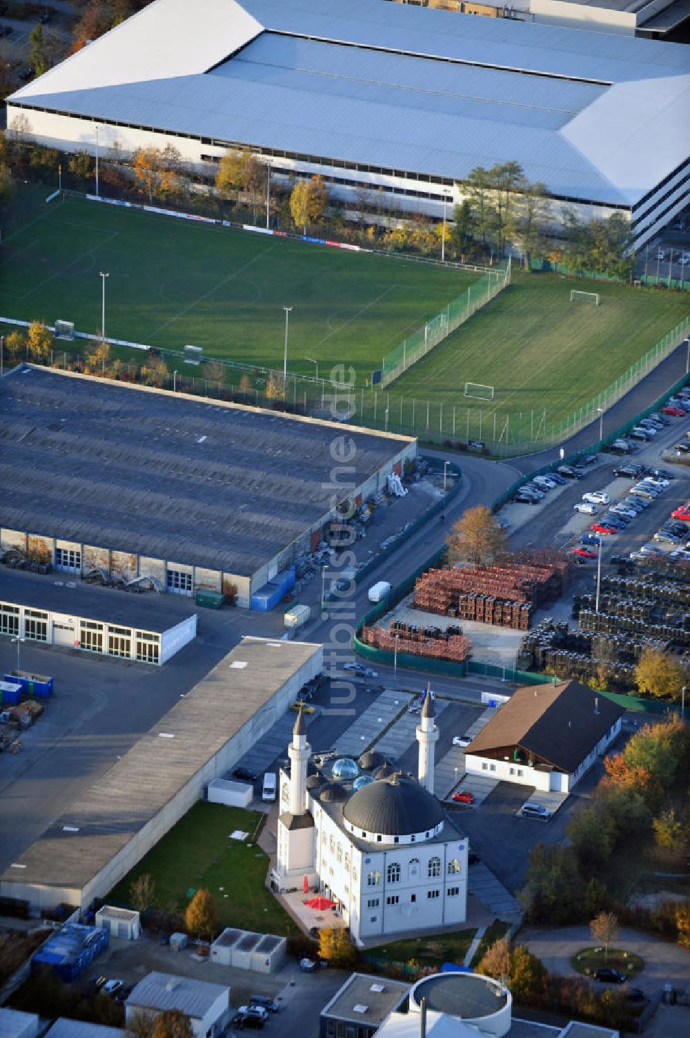 Luftbild Ingolstadt - Kocatepe-Moschee Ingolstadt